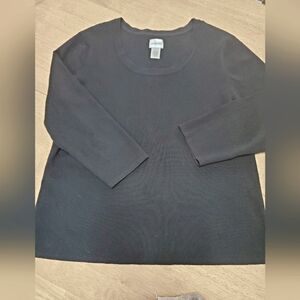 Black 3/4 sleeve top